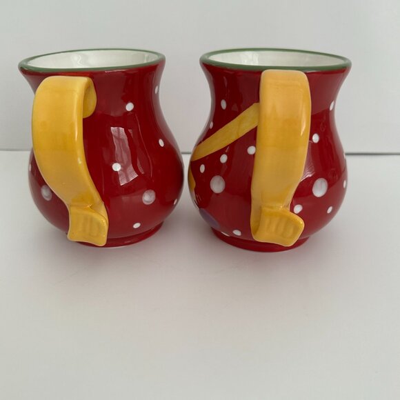 Pier 1 Imports 2 Christmas Snowman Coffee Mugs 16oz - Picture 2 of 8